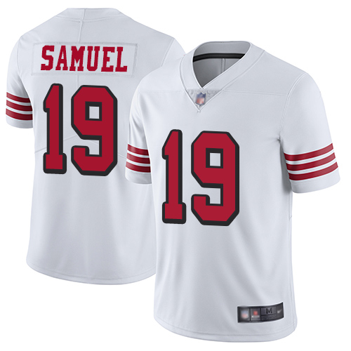 San Francisco 49ers Limited White Men Deebo Samuel NFL Jersey #19 Rush Vapor Untouchable
